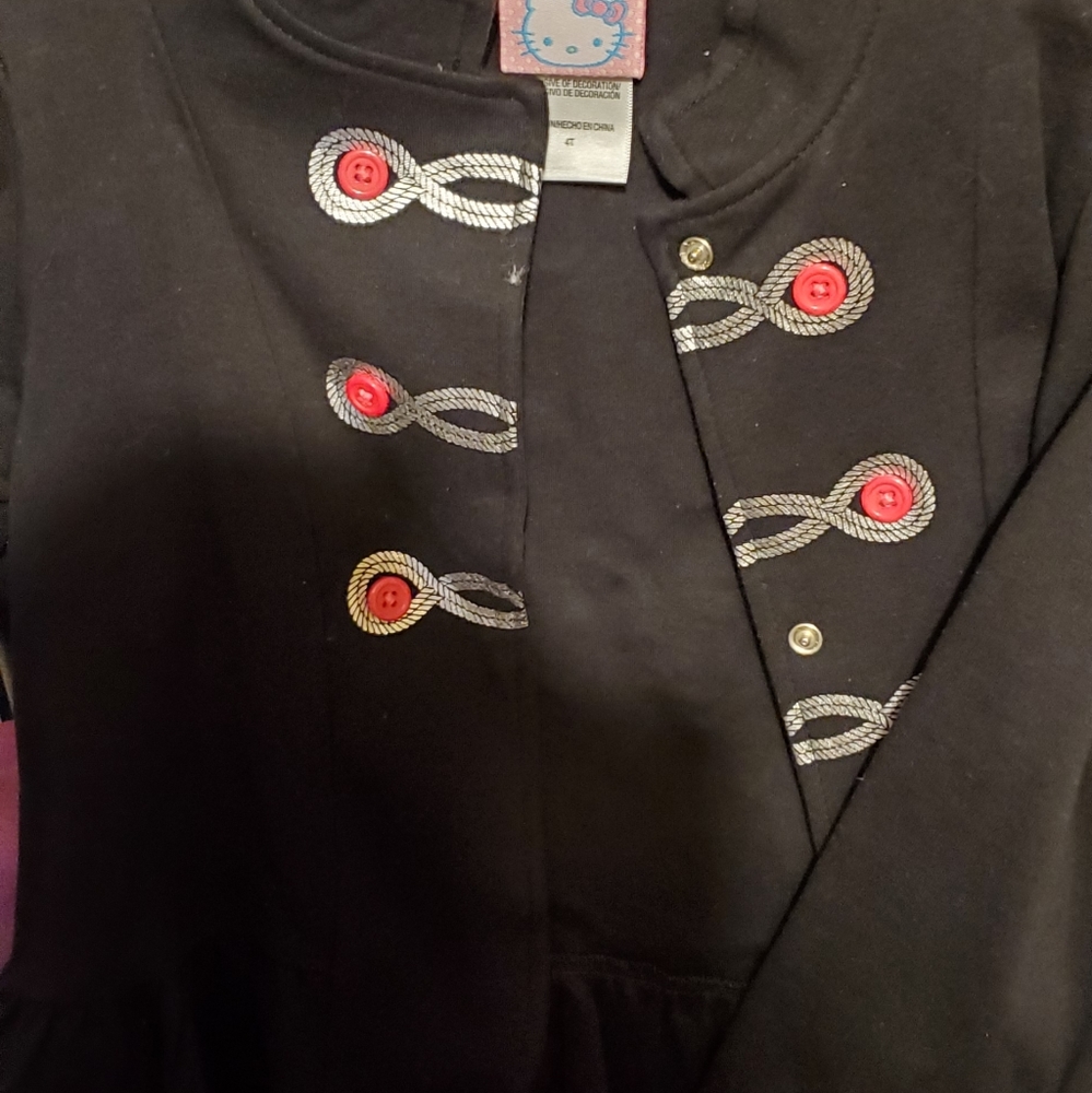 Hello Kitty Snap Front Jacket 4T - Picture 3 of 4